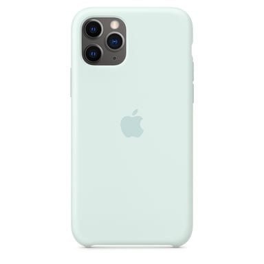 Custodia in silicone per iPhone 11 Pro Max verde acqua