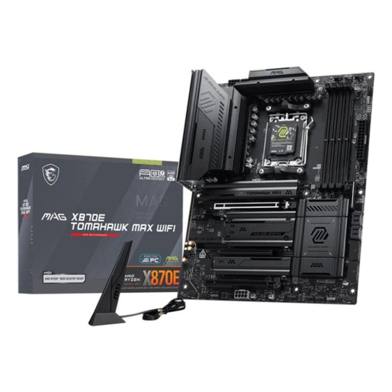 MSI MAG X870E TOMAHAWK MAX WIFI carte mère AMD X870E Emplacement AM5 ATX - vue 2
