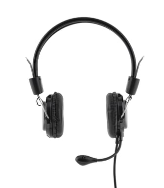 Bluestork MC-201 écouteur/casque Avec fil Arceau Bureau/Centre d'appels Noir, Argent - Neuf Noir - vue 2