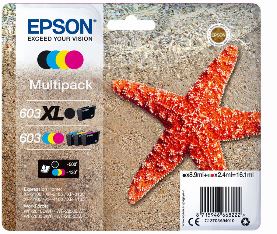 Epson 603 cartouche d'encre Original Rendement élevé et Jaune - vue 2