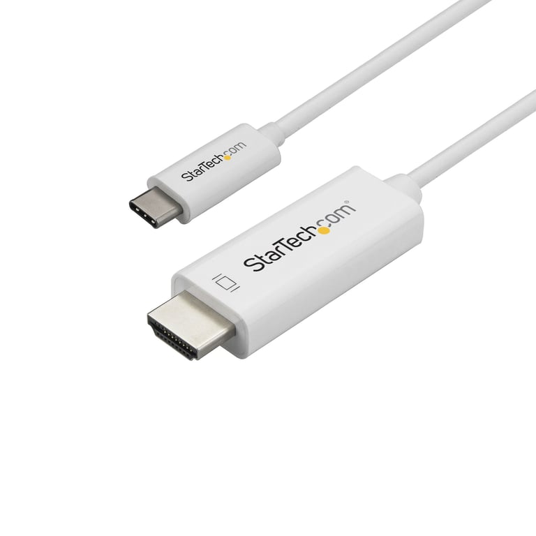 StarTech.com Adaptateur USB C vers HDMI de 1m Câble Vidéo USB Type C vers HDMI 2.0 4K60Hz Compatible Thunderbolt 3 Convertisseur USB C à HDMI DP 1.2 Alt Mode HBR2 Neuf