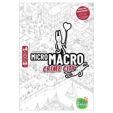 Juego de mesa Micro Macro: Crime City - Resuelve puzzles sobre crímenes