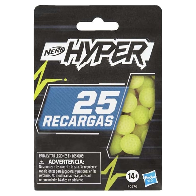 Nerf Hyper Lot de 25 projectiles officiels ronds en plastique recharge rapide pour lanceurs Nerf Hyper à partir de - vue 8