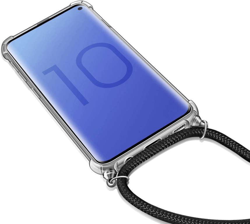 Coque avec Cordon pour SAMSUNG Galaxy S10E Silicone Airbags Transparente