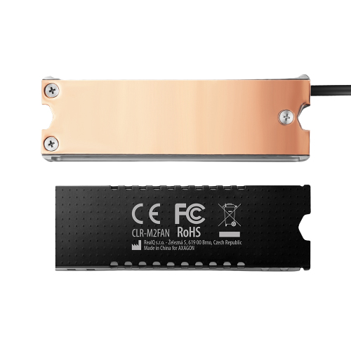 Axagon CLR M2FAN système de refroidissement d'ordinateur Disque électronique Dissipateur thermiqueRadiateur 2 cm 1 pièce Neuf - vue 3