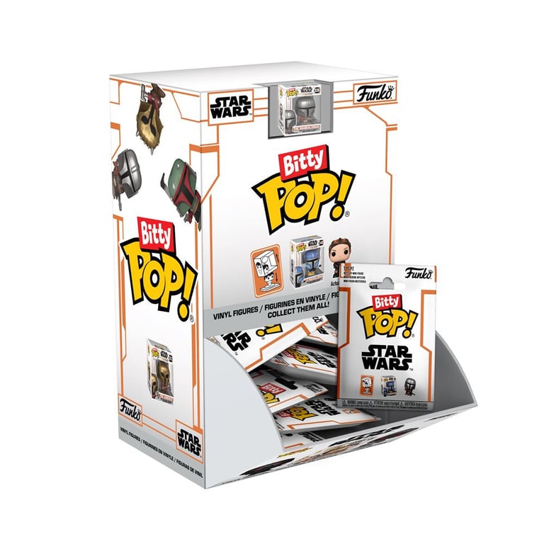Figurine Funko Star Wars Bitty Pop! Singles Mandalorian mini vinyle modèle aléatoire Noir - Neuf