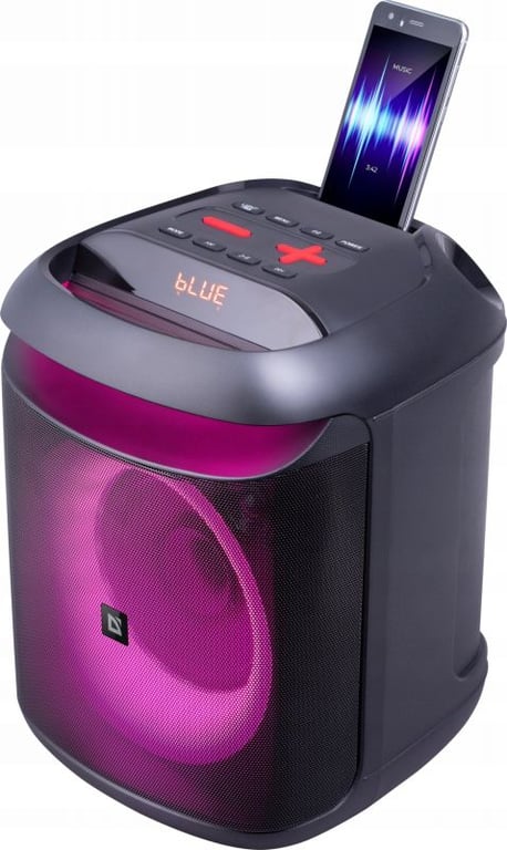 Enceinte Defender Defender BOOMER 45 Enceinte Bluetooth MP3FMSDUSBAUXTWSLEDMIC KARAOKE Neuf