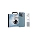 Protection d'objectif d'appareil photo en fibre de verre pour iPhone 12 Pro - Transparent/noir - Avec kit de nettoyage