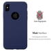 Coque pour Apple iPhone X / XS en CANDY BLEU FONCÉ Housse de protection Étui en silicone TPU flexible