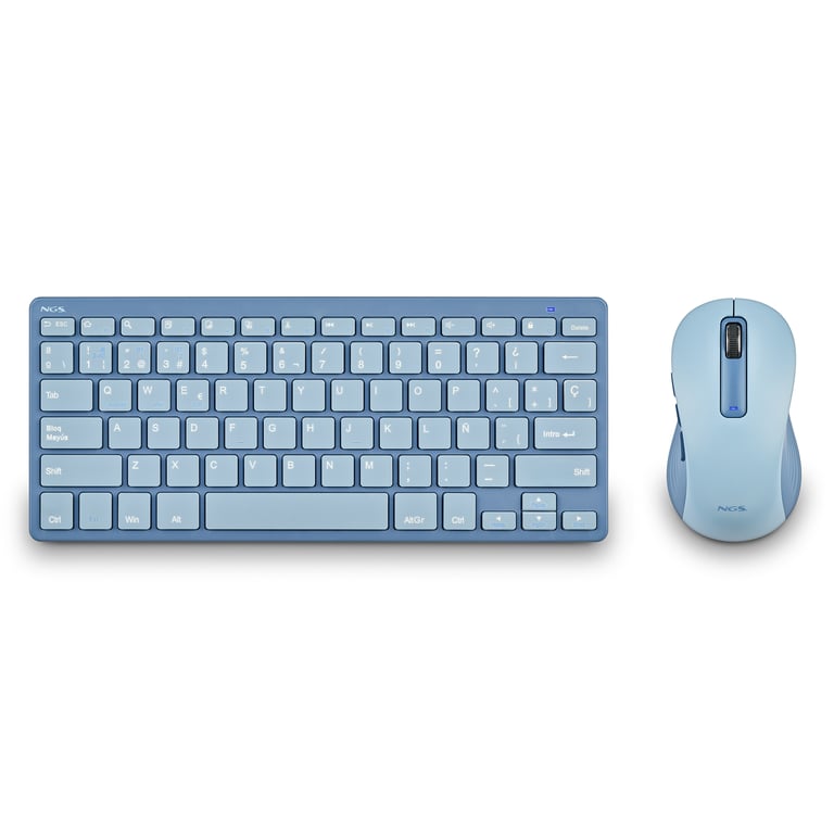 Clavier NGS FANTASY – Kit Clavier et Souris Sans Fil AZERTY Rechargeable