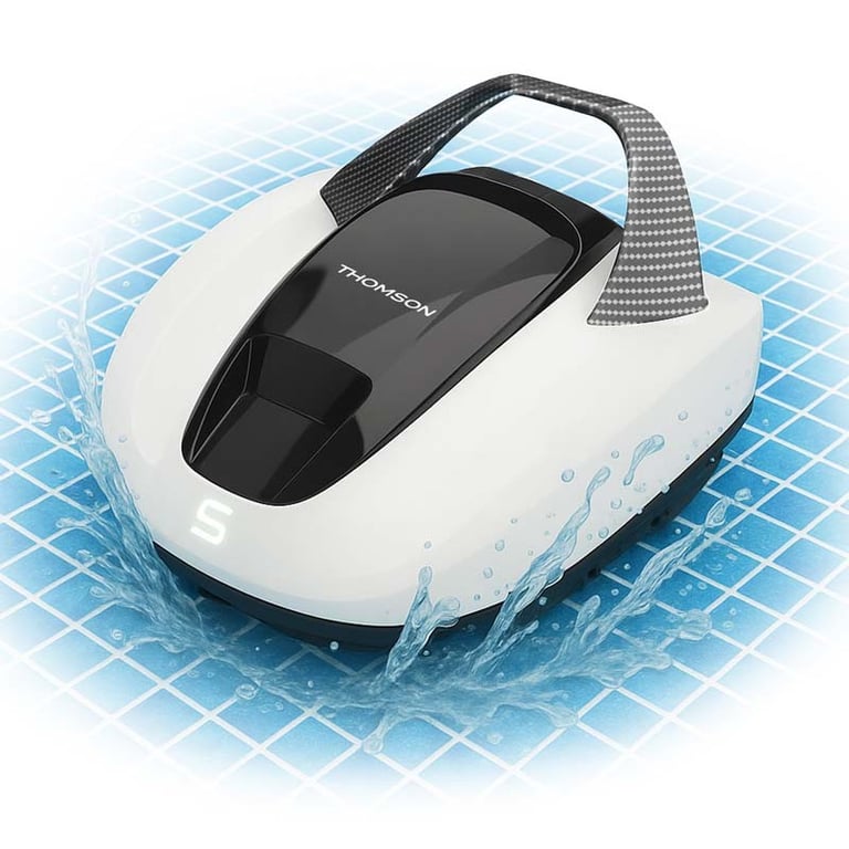 Thomson – Submarine X – Robot Nettoyeur Piscine – 85 M² – 7200 /h – 90 Min Neuf