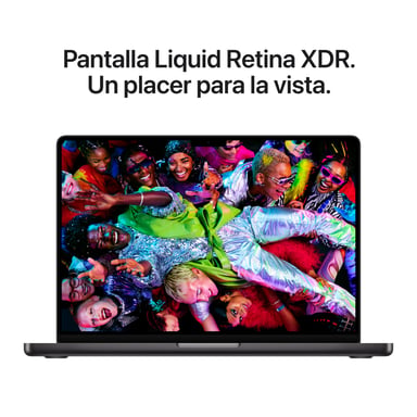 MacBook Pro M5 Pro (2026) de 14'', 2 TB, RAM 24 GB, GPU Apple 20, negro espacial - QWERTY ES