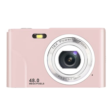 Appareil photo numérique 1080P 48 mégapixels Caméra Vlogging avec zoom 16X Pink