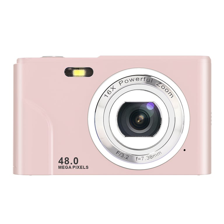 Appareil photo numérique 1080P 48 mégapixels Caméra Vlogging avec zoom 16X Pink - Neuf