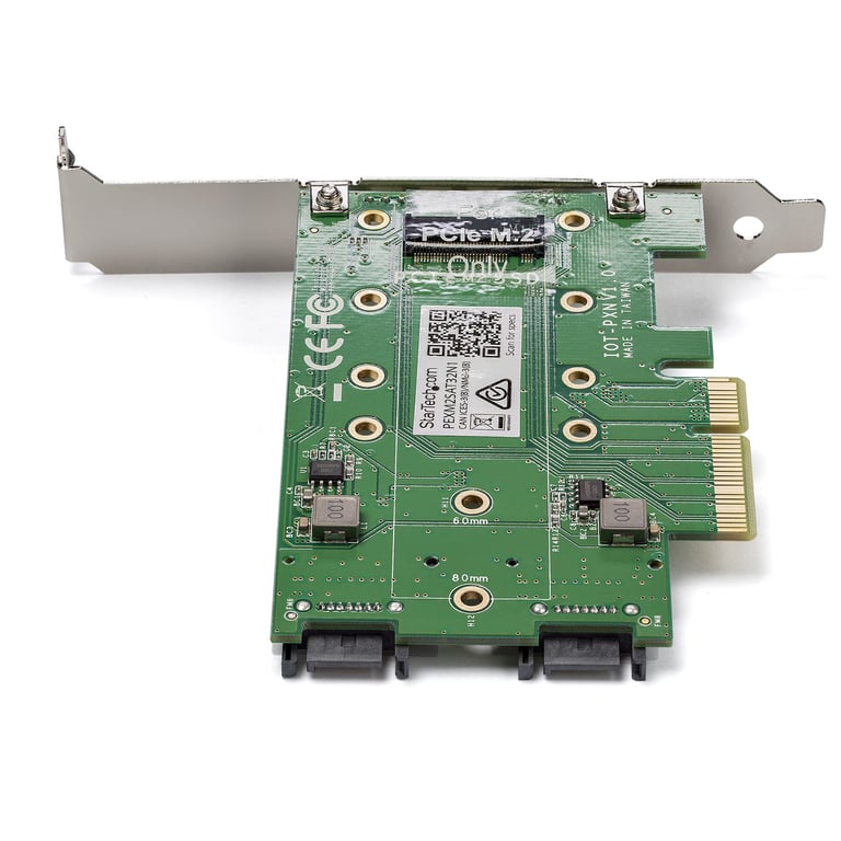 StarTech.com Carte contrôleur PCI Express 4x 2x .2 SATA III + 1x .2 PCI e NVMe - vue 2