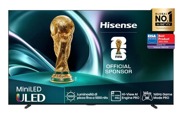 Hisense 100U7Q 2,54 m (100'') 4K Ultra HD Smart TV Wi-Fi Nero
