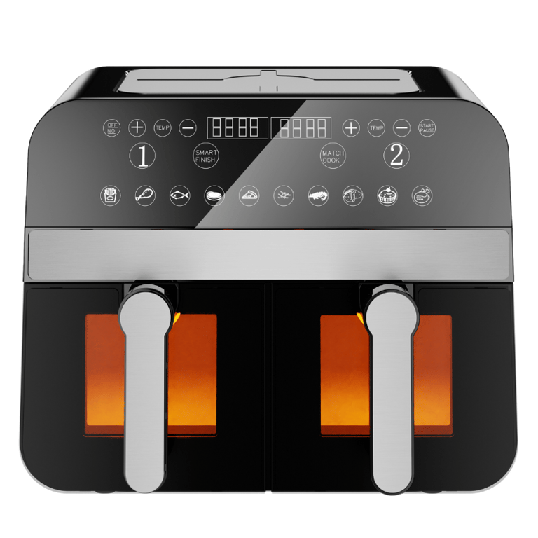 Friteuse à air chaud Airfryer numérique double panier avec fenêtre Comfy Nest CNAFD45WB Neuf