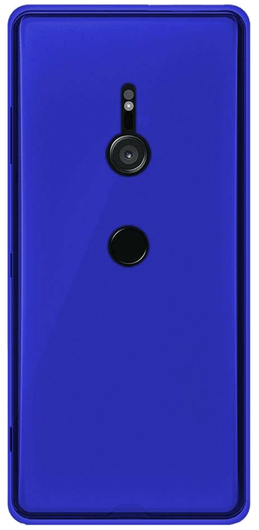 Coque silicone unie compatible Givré Bleu Sony Xperia XZ3