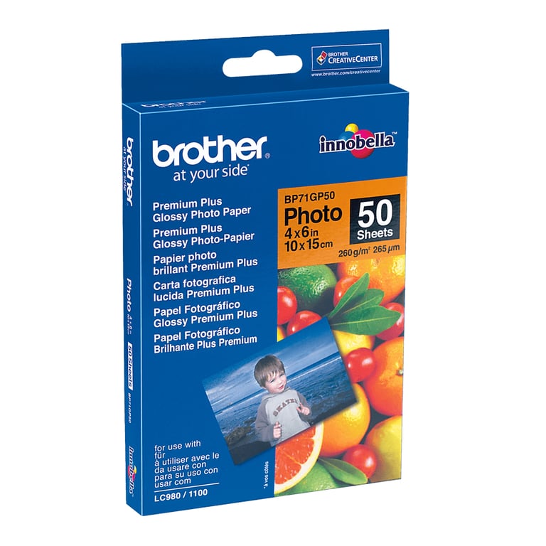Brother PaperPhoto Glossy 50sh 10x15 cm /m2 - vue 2