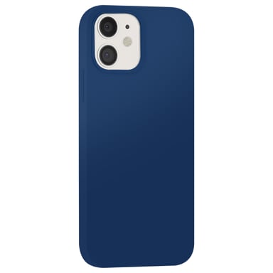Coque pour iPhone 12 / 12 Pro Édition Color Skin en TPU avec Intérieur Doux Bleu marine