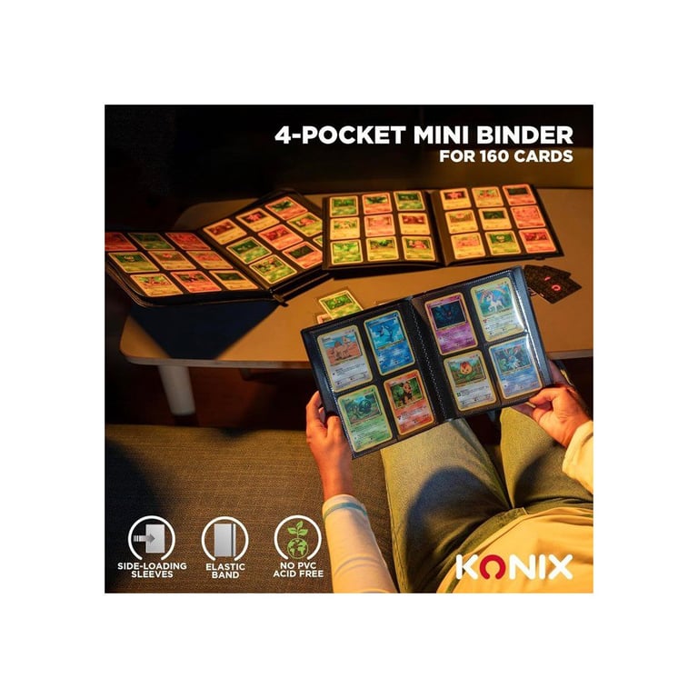 Mini classeur Konix 160 cartes 4 pochettes par page - vue 3