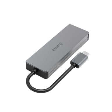 Hama 00200105 hub e concentratore USB 3.2 Gen 2 (3.1 Gen 2) Type-C 10000 Mbit/s Grigio