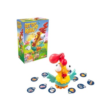 Jeu de société d'ambiance GOLIATH Cot' Cot' Riiico Volaille Fermiers 2+ joueurs Rouge Vert Jaune