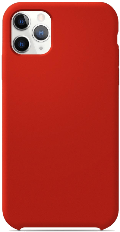 Coque silicone unie compatible Soft Touch Rouge Apple iPhone 11 Pro