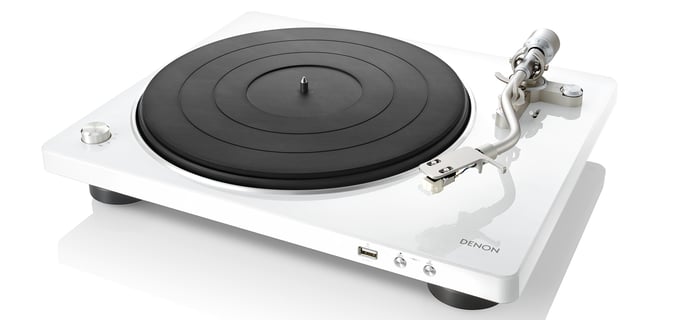 Denon DP-450USB Tocadiscos de tracción por correa Blanco Manual