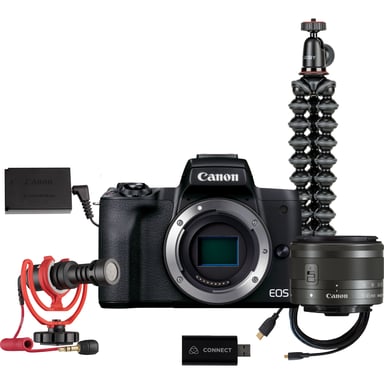 Canon EOS Kit de diffusion en direct M50 Mark II avec objectif interchangeable