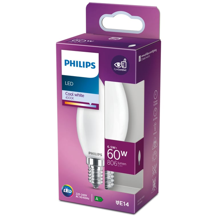 Philips ampoule LED bougie E14 - vue 3