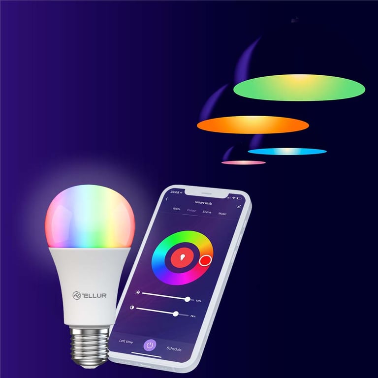 Tellur WiFi Smart Bulb E27 chaudRVB variateur Neuf - vue 3