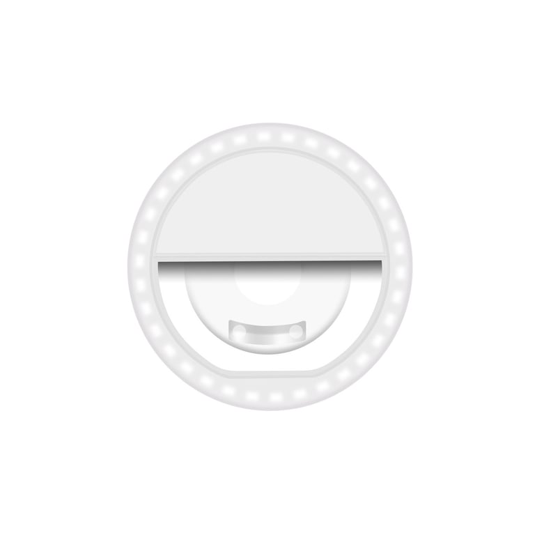 Jaym - Lampe Selfie Portable Universelle - Rechargeable et Clipsable