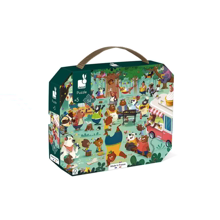 Puzzle 54 pièces : la cousinade des ours Juratoys Janod - vue 4