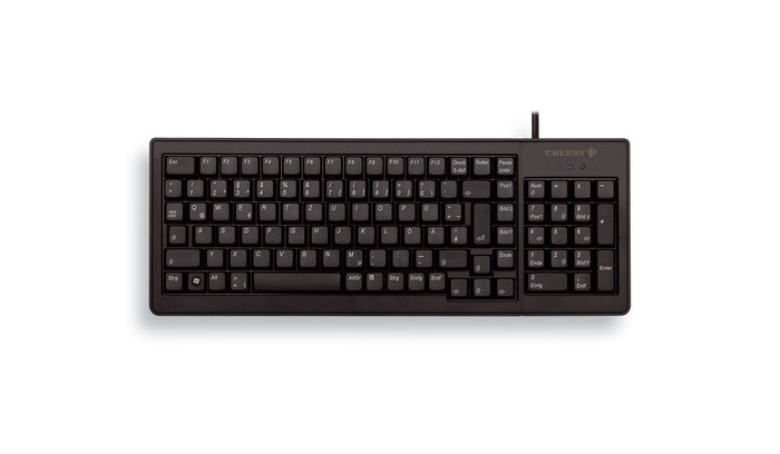 Clavier Filaire CHERRY G84-5200 – USB + PS/2, QWERTZ, Pavé Numérique