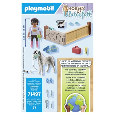 PLAYMOBIL Cavallo Terapeuta con Pony - Set Cavalli di Cascata