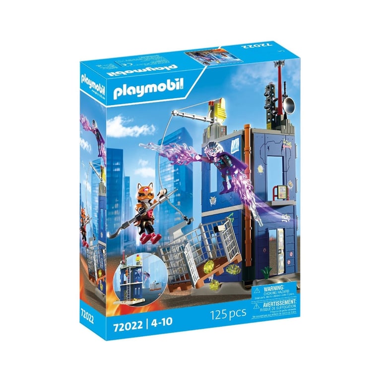 Playmobil Super héros 72022 Duel à la Tour des héros - vue 1
