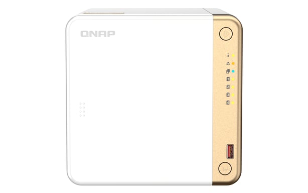 QNAP TS-462-2G serveur de stockage NAS Tower Intel® Celeron® N4505 2 Go DDR4 0 To QNAP QTS Blanc