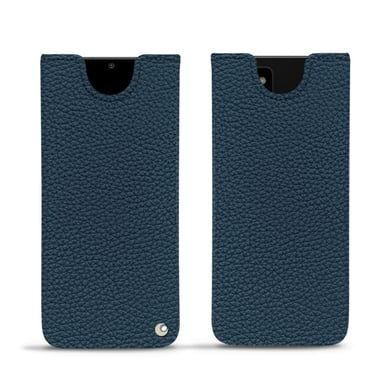 Pochette cuir Samsung Galaxy Note20 Ultra - Pochette - Bleu - Cuir grainé