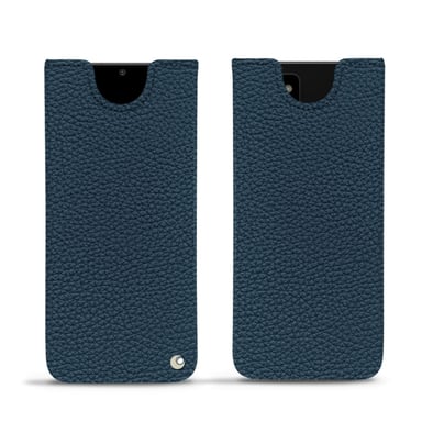 Pochette cuir Samsung Galaxy Note20 Ultra -  - Bleu - Cuir grainé