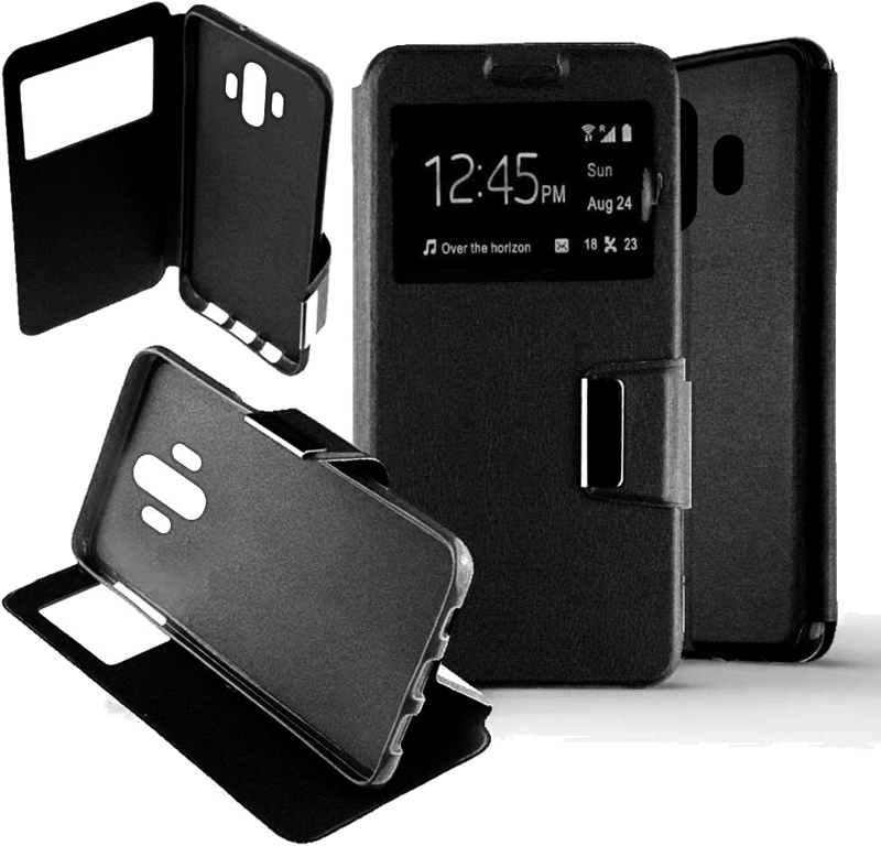 Etui Folio compatible Noir Huawei Mate 10