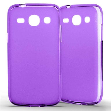 Coque silicone unie compatible Givré Violet Samsung Galaxy Core Plus