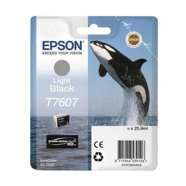 Cartouche d'encre Epson T7607 Noir clair UltraChrome HD 25,9 ml