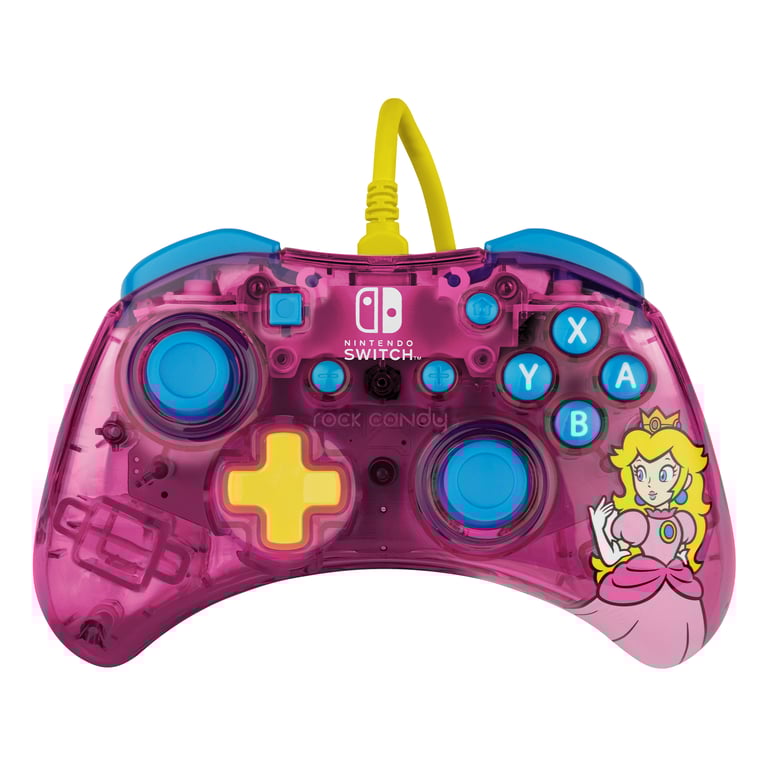 PDP Rock Candy: Bubblegum Translucide USB Manette de jeu AnalogiqueNumérique Nintendo Switch Nintendo Switch Lite Nintendo Switch OLED Neuf - vue 3