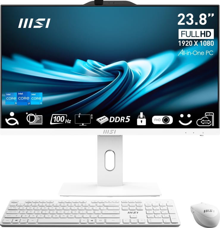 Msi PRO AP242P 14M Intel Core i5 14400 23 8 pouces FHD 2x8 Go DDR5 PCIe NVMe Wi Fi 6E+BT W11P - vue 3