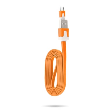 Cable Noodle 1m pour Manette Playstation 4 PS4 USB / Micro USB 1m Noodle Universel Universel (ORANGE)