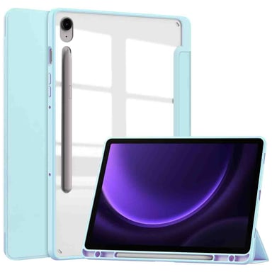 imoshion Coque tablette rigide Trifold pour Samsung Galaxy Tab S9 11.0 pouces / Tab S10 FE / S9 FE 10.9 pouces - Bleu clair