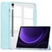 imoshion Coque tablette rigide Trifold pour Samsung Galaxy Tab S9 11.0 pouces / Tab S10 FE / S9 FE 10.9 pouces - Bleu clair
