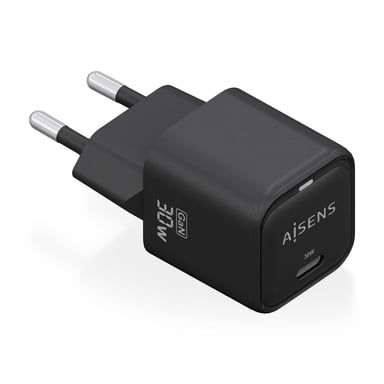 AISENS ASCH-30W1P019-BK chargeur d'appareils mobiles Universel Noir Secteur Charge rapide Intérieure