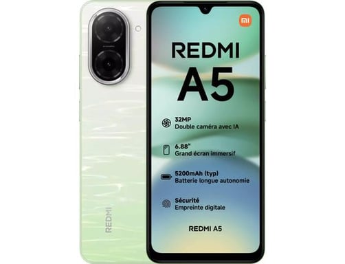 Xiaomi Redmi A5 17,5 cm (6,88'') Dual SIM Android 15 4G USB Type-C 4 GB 128 GB 5200 mAh Verde